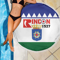 Bonaire Rincon Beach Blanket Flag Stylized