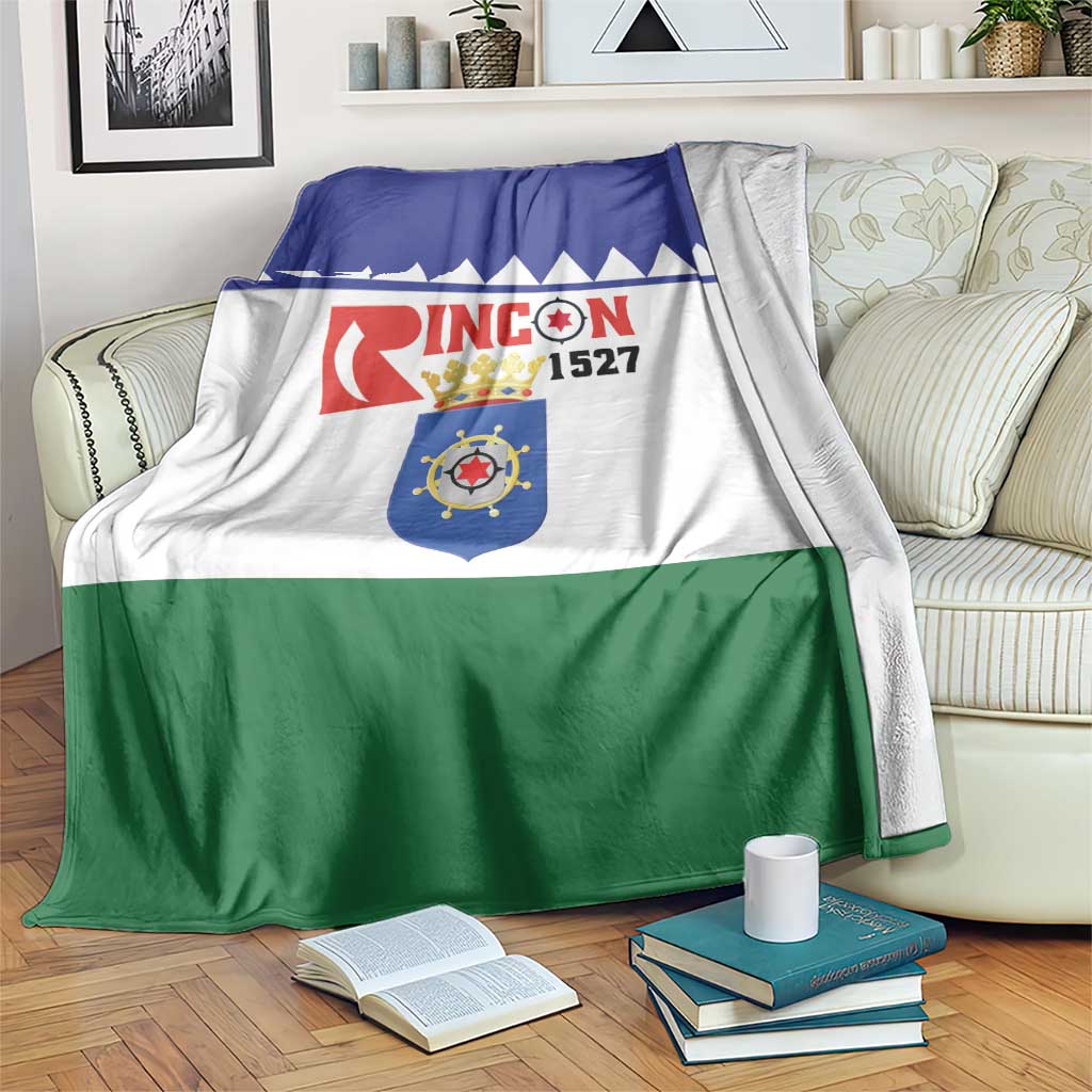 Bonaire Rincon Blanket Flag Stylized