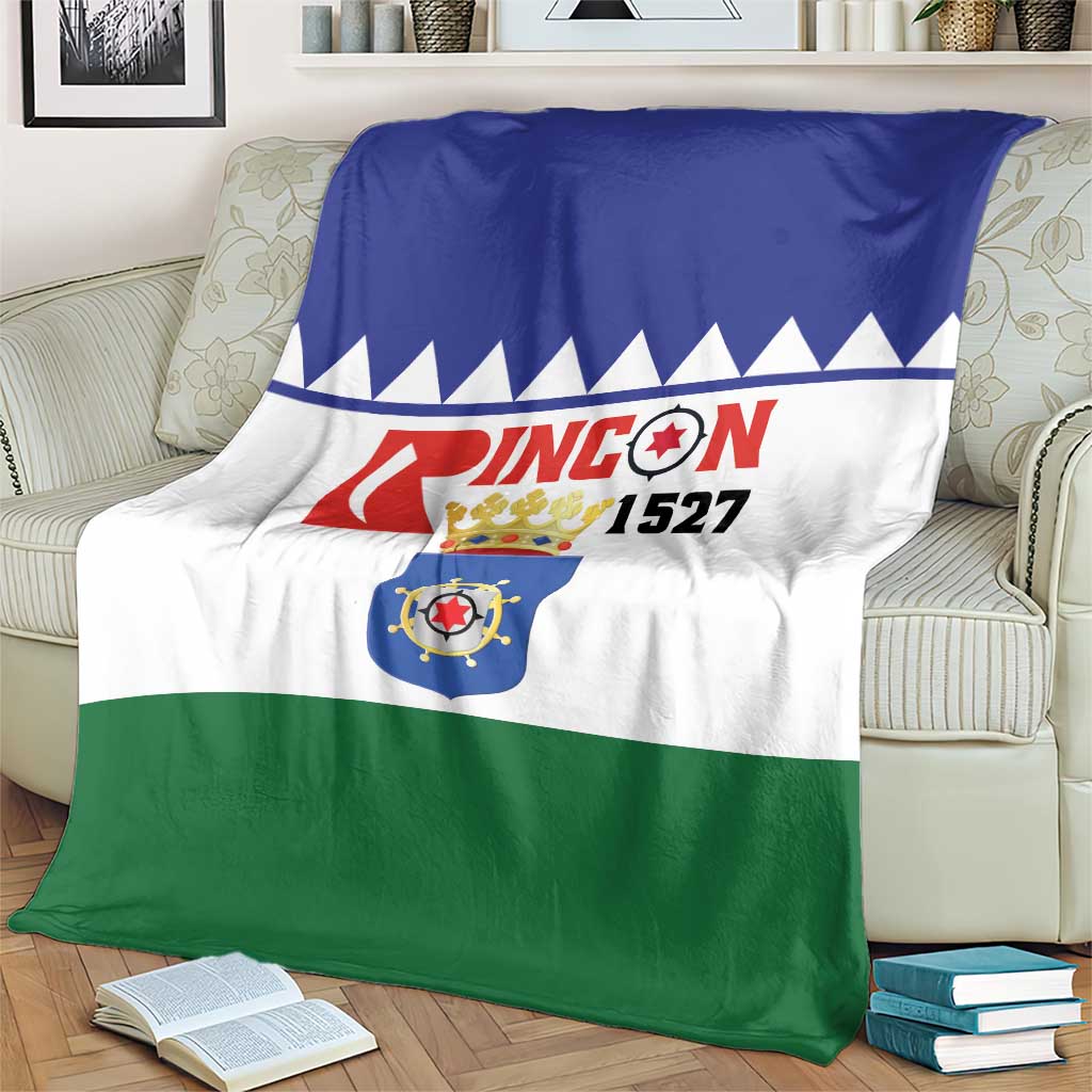 Bonaire Rincon Blanket Flag Stylized