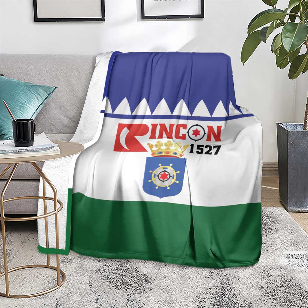 Bonaire Rincon Blanket Flag Stylized