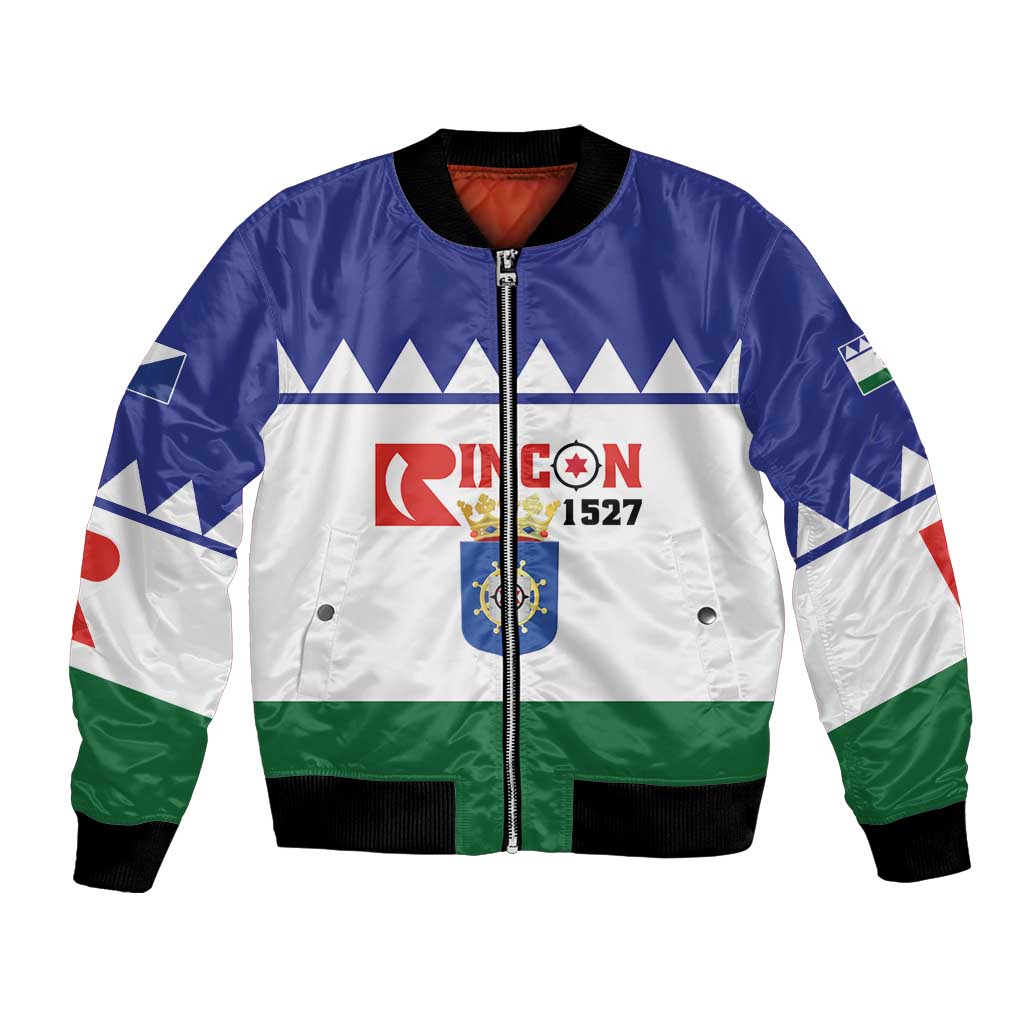 Personalised Bonaire Rincon Bomber Jacket Flag Stylized