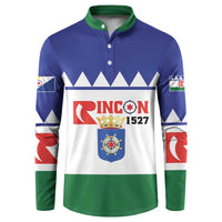 Personalised Bonaire Rincon Button Sweatshirt Flag Stylized