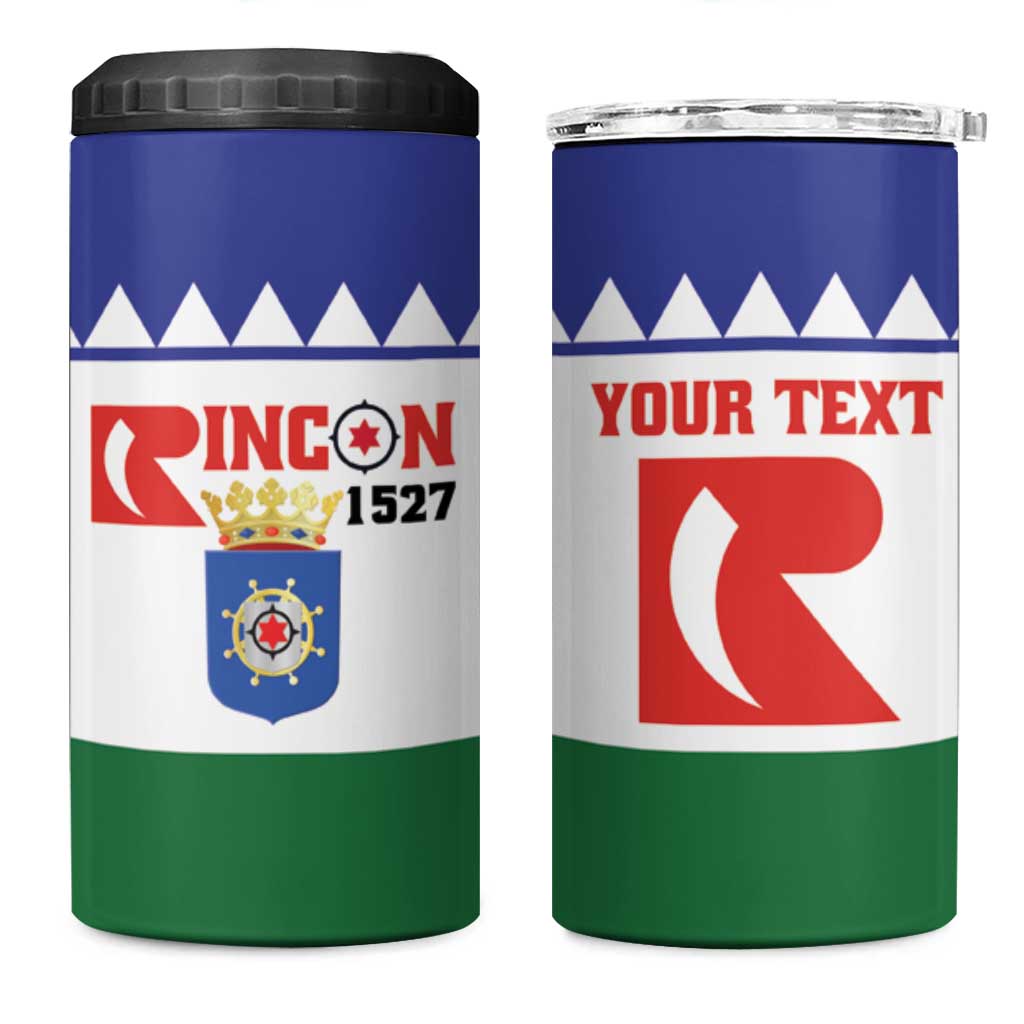 Personalised Bonaire Rincon 4 in 1 Can Cooler Tumbler Flag Stylized