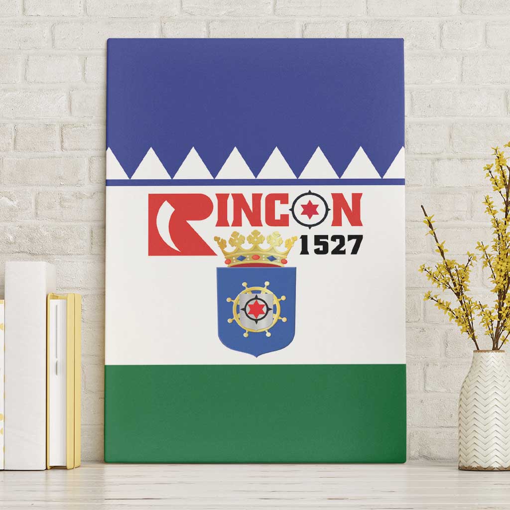 Bonaire Rincon Canvas Wall Art Flag Stylized