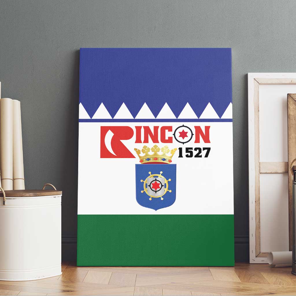 Bonaire Rincon Canvas Wall Art Flag Stylized