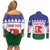 Personalised Bonaire Rincon Couples Matching Off Shoulder Short Dress and Long Sleeve Button Shirt Flag Stylized