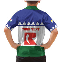 Personalised Bonaire Rincon Family Matching Mermaid Dress and Hawaiian Shirt Flag Stylized