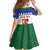 Personalised Bonaire Rincon Family Matching Off The Shoulder Long Sleeve Dress and Hawaiian Shirt Flag Stylized