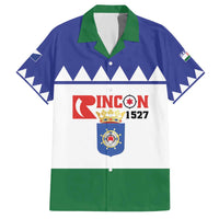 Personalised Bonaire Rincon Family Matching Off The Shoulder Long Sleeve Dress and Hawaiian Shirt Flag Stylized