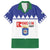 Personalised Bonaire Rincon Family Matching Off The Shoulder Long Sleeve Dress and Hawaiian Shirt Flag Stylized