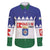 Personalised Bonaire Rincon Family Matching Off The Shoulder Long Sleeve Dress and Hawaiian Shirt Flag Stylized