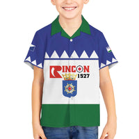 Personalised Bonaire Rincon Family Matching Off The Shoulder Long Sleeve Dress and Hawaiian Shirt Flag Stylized