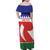 Personalised Bonaire Rincon Family Matching Off Shoulder Maxi Dress and Hawaiian Shirt Flag Stylized