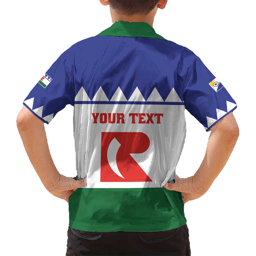 Personalised Bonaire Rincon Family Matching Off Shoulder Short Dress and Hawaiian Shirt Flag Stylized