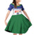 Personalised Bonaire Rincon Family Matching Off Shoulder Short Dress and Hawaiian Shirt Flag Stylized