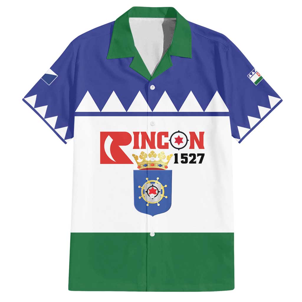 Personalised Bonaire Rincon Family Matching Puletasi and Hawaiian Shirt Flag Stylized