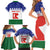 Personalised Bonaire Rincon Family Matching Short Sleeve Bodycon Dress and Hawaiian Shirt Flag Stylized