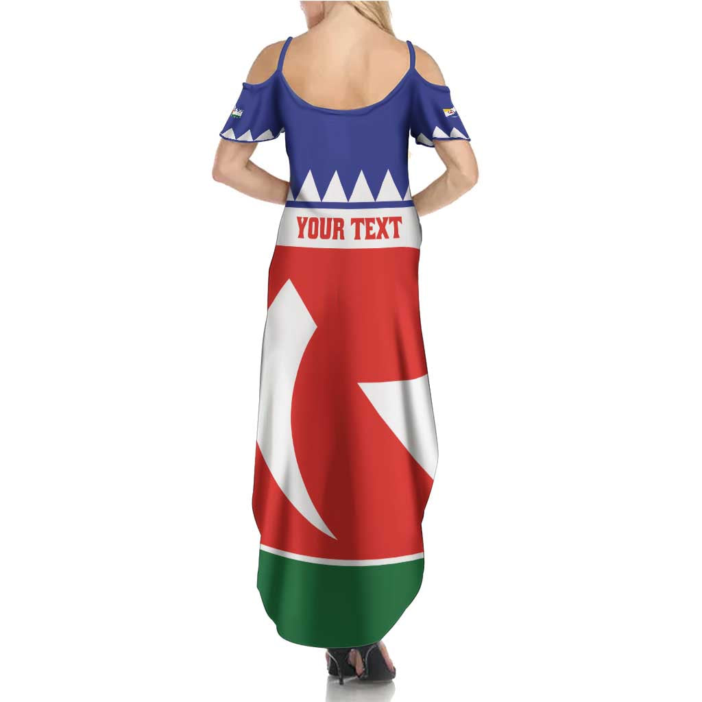 Personalised Bonaire Rincon Family Matching Summer Maxi Dress and Hawaiian Shirt Flag Stylized