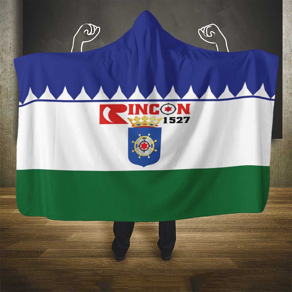 Bonaire Rincon Hooded Blanket Flag Stylized