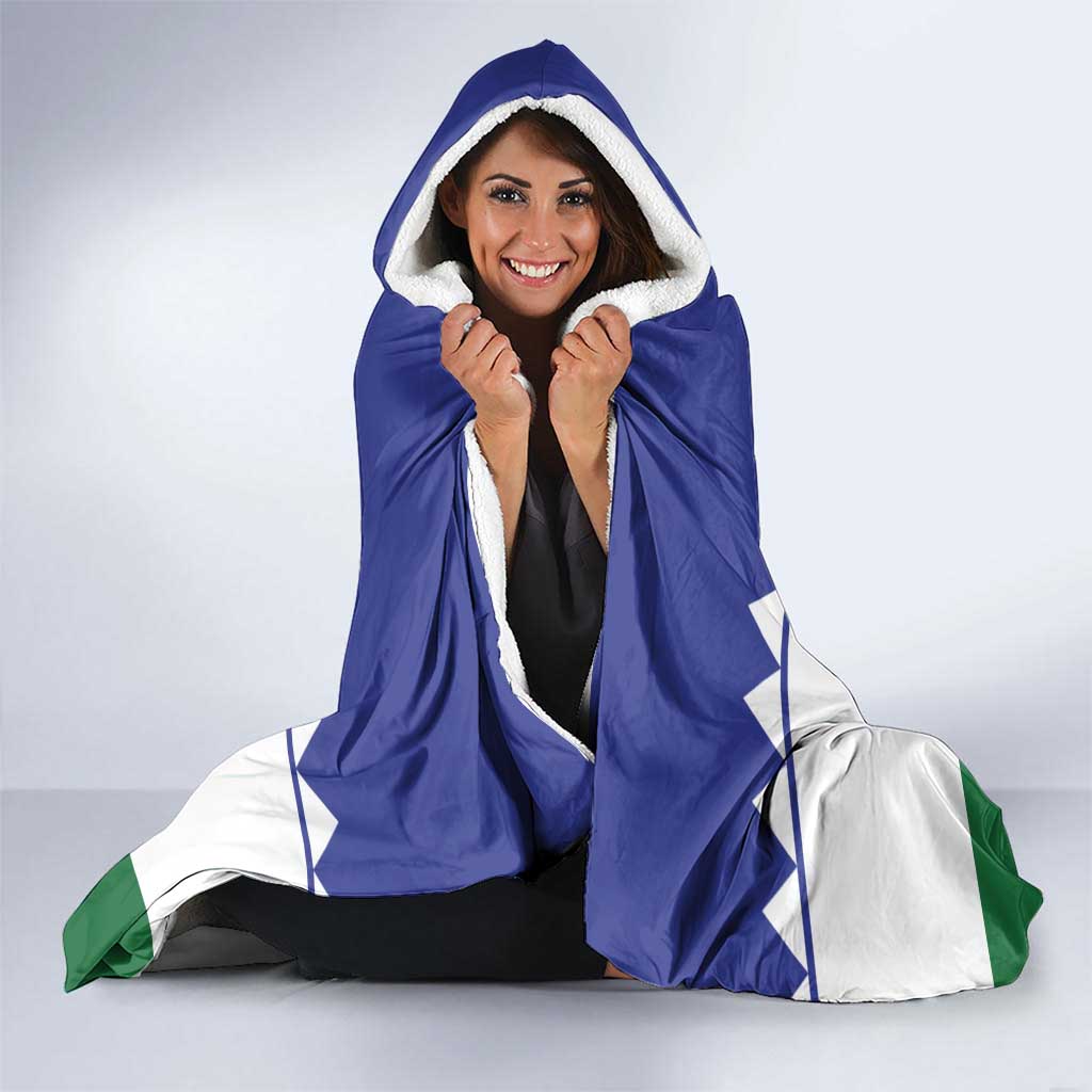 Bonaire Rincon Hooded Blanket Flag Stylized