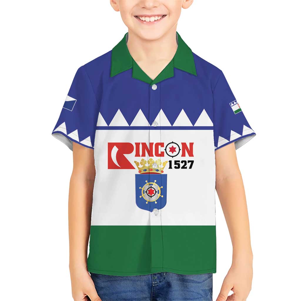 Personalised Bonaire Rincon Kid Hawaiian Shirt Flag Stylized
