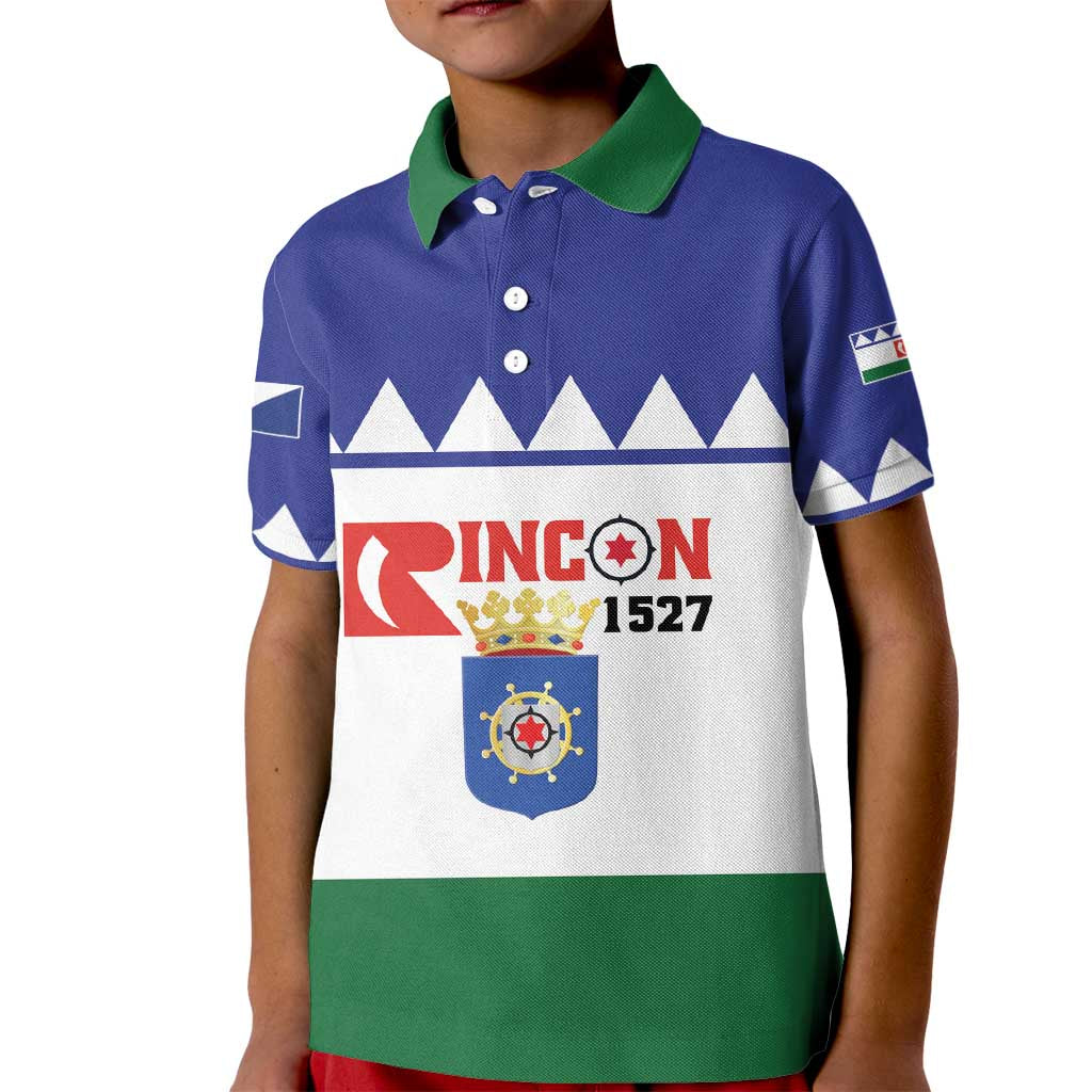 Personalised Bonaire Rincon Kid Polo Shirt Flag Stylized