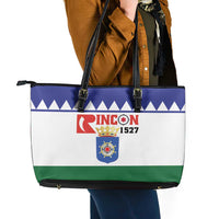 Bonaire Rincon Leather Tote Bag Flag Stylized
