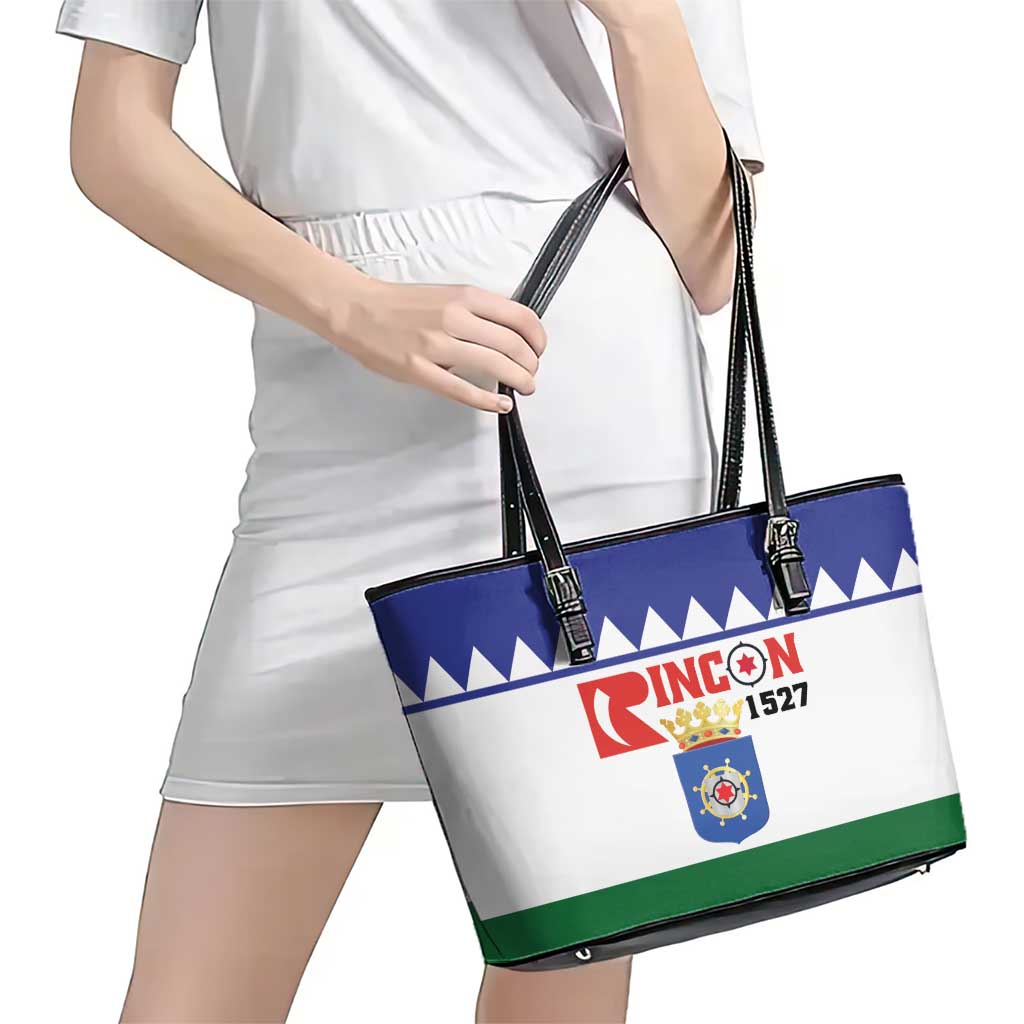 Bonaire Rincon Leather Tote Bag Flag Stylized
