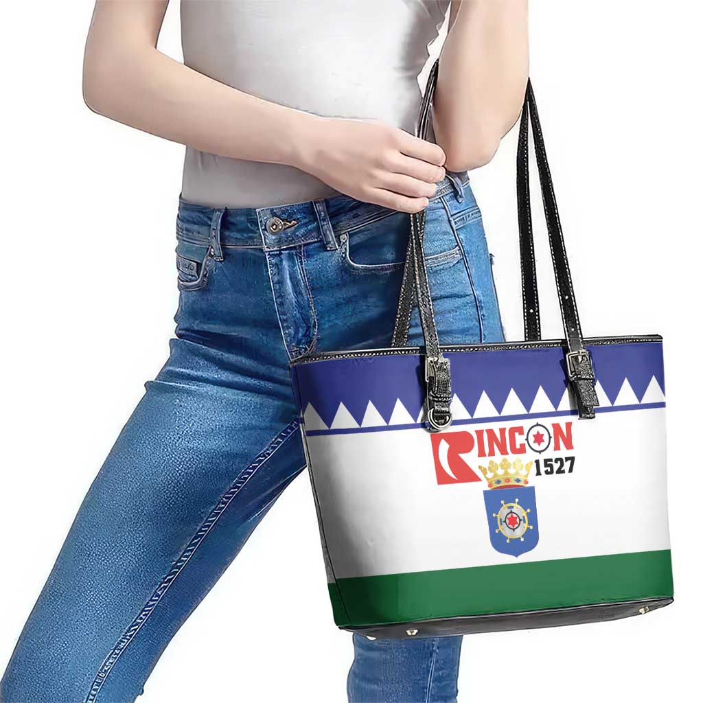 Bonaire Rincon Leather Tote Bag Flag Stylized