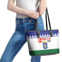 Bonaire Rincon Leather Tote Bag Flag Stylized