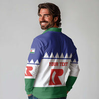 Personalised Bonaire Rincon Long Sleeve Polo Shirt Flag Stylized