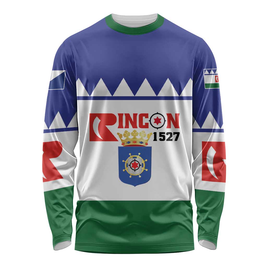 Personalised Bonaire Rincon Long Sleeve Shirt Flag Stylized