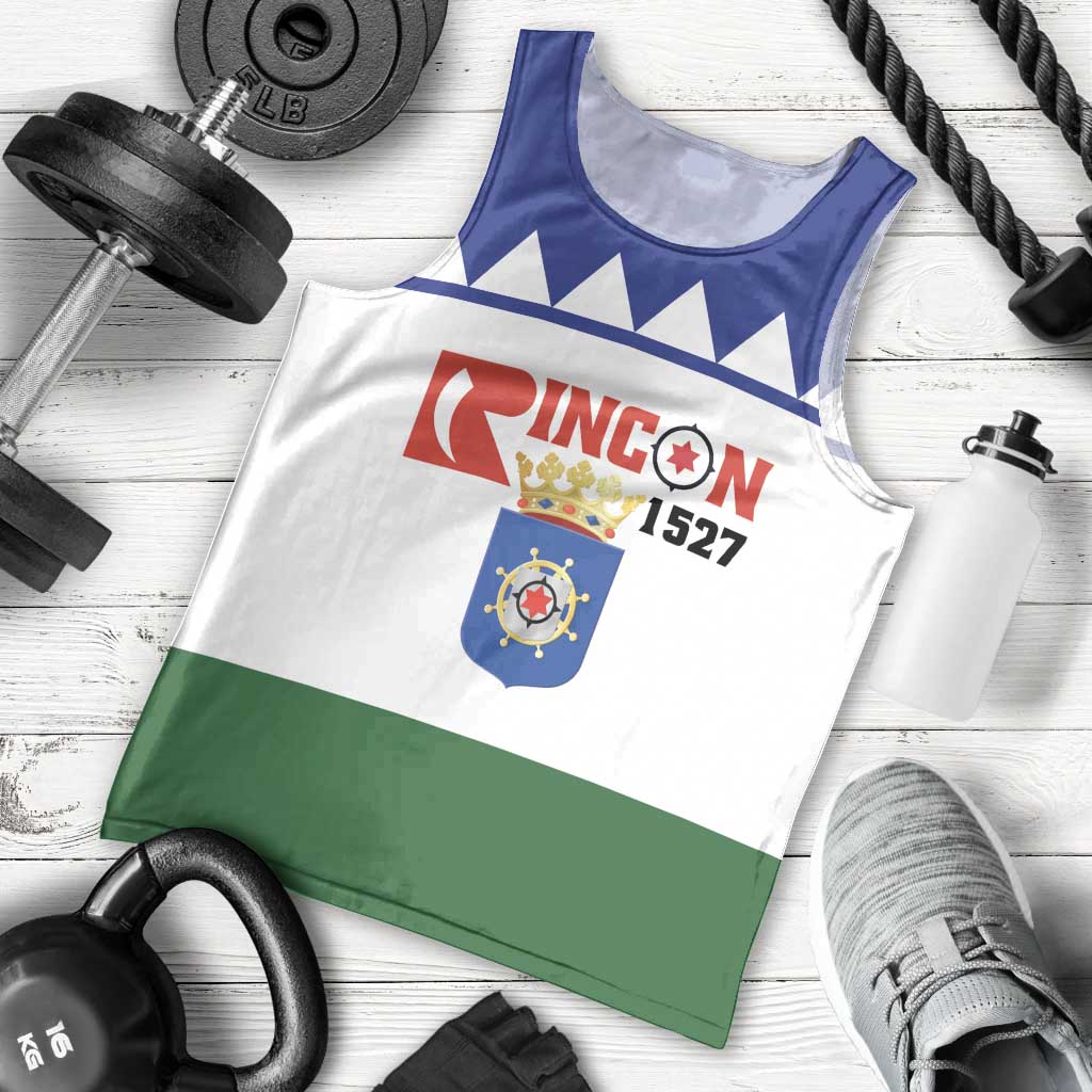 Personalised Bonaire Rincon Men Tank Top Flag Stylized