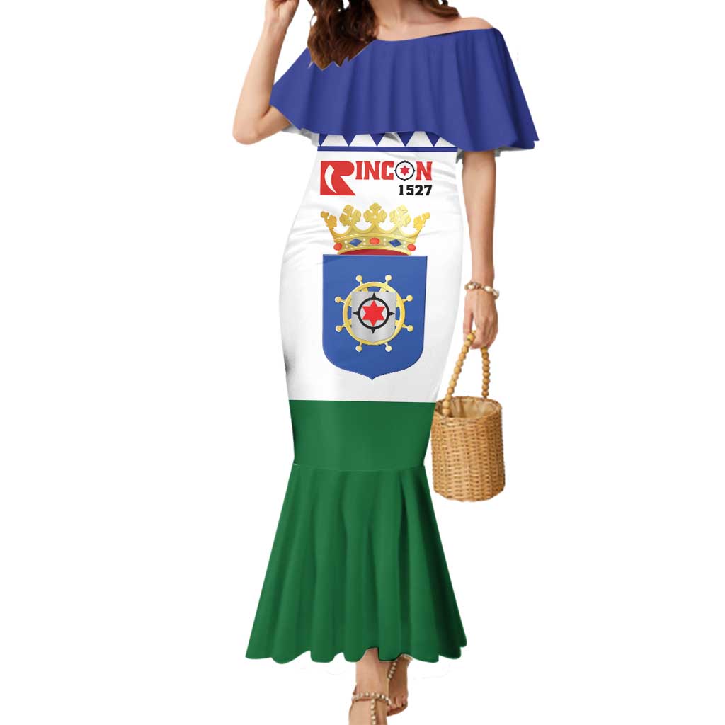 Personalised Bonaire Rincon Mermaid Dress Flag Stylized
