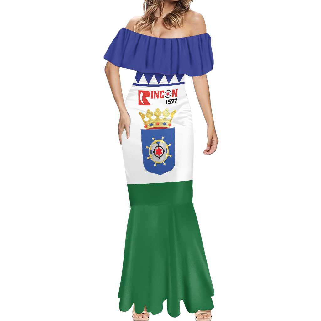 Personalised Bonaire Rincon Mermaid Dress Flag Stylized