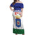 Personalised Bonaire Rincon Off Shoulder Maxi Dress Flag Stylized