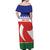 Personalised Bonaire Rincon Off Shoulder Maxi Dress Flag Stylized