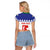 Personalised Bonaire Rincon Raglan Cropped T Shirt Flag Stylized