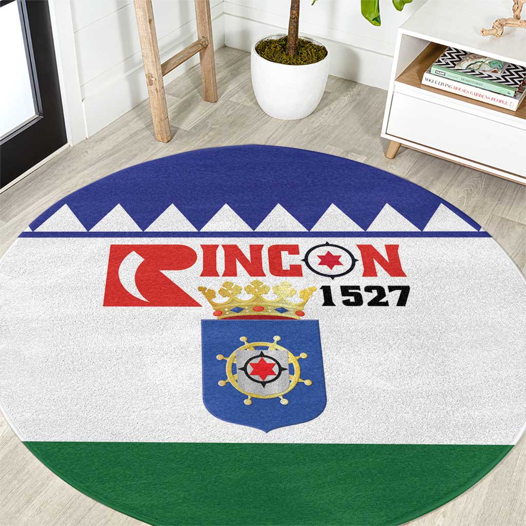 Bonaire Rincon Round Carpet Flag Stylized