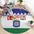 Bonaire Rincon Round Carpet Flag Stylized