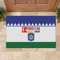 Bonaire Rincon Rubber Doormat Flag Stylized