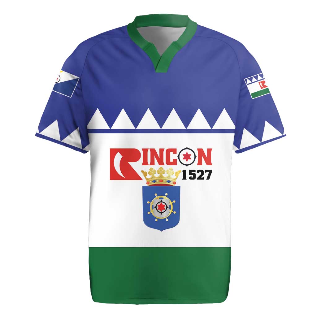 Personalised Bonaire Rincon Rugby Jersey Flag Stylized