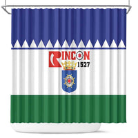Bonaire Rincon Shower Curtain Flag Stylized