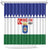 Bonaire Rincon Shower Curtain Flag Stylized