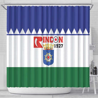 Bonaire Rincon Shower Curtain Flag Stylized