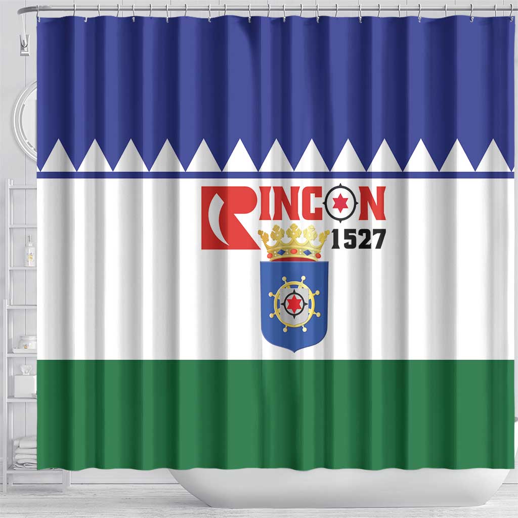 Bonaire Rincon Shower Curtain Flag Stylized