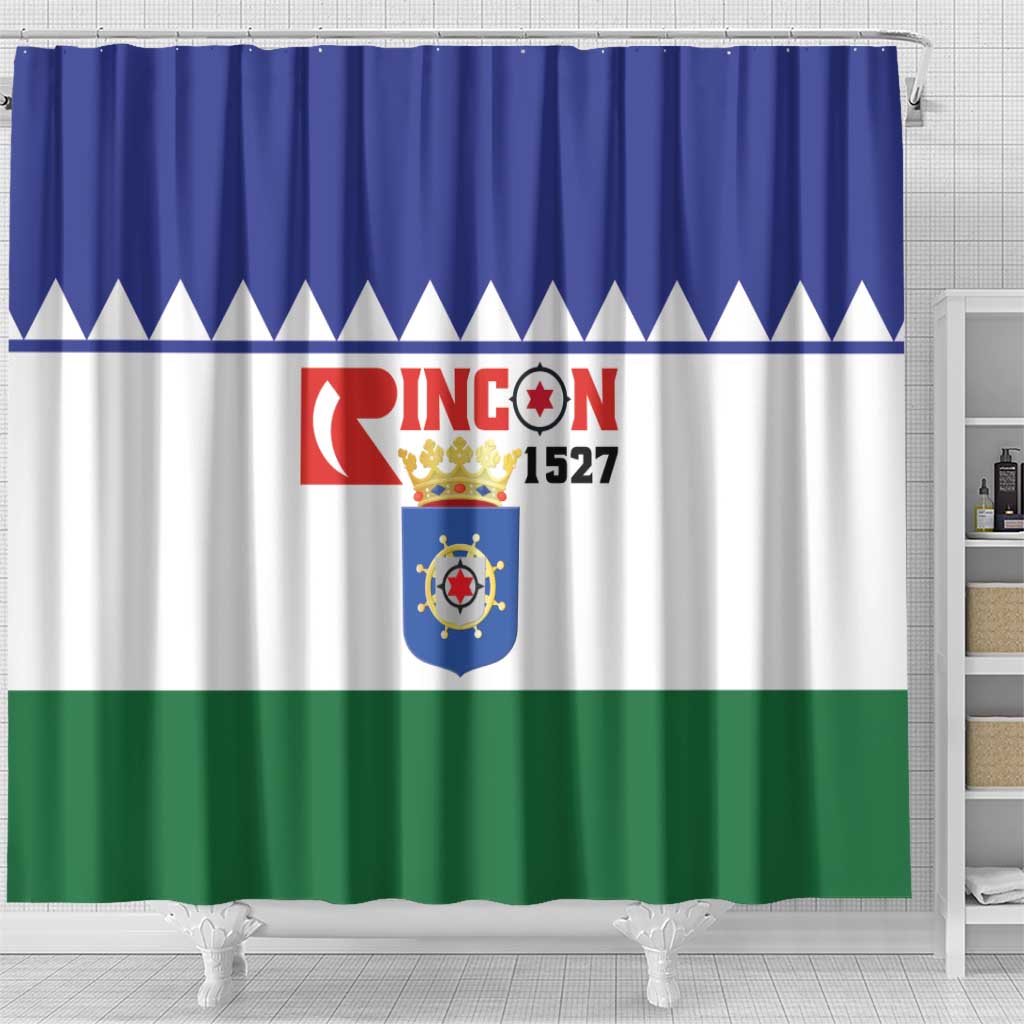 Bonaire Rincon Shower Curtain Flag Stylized