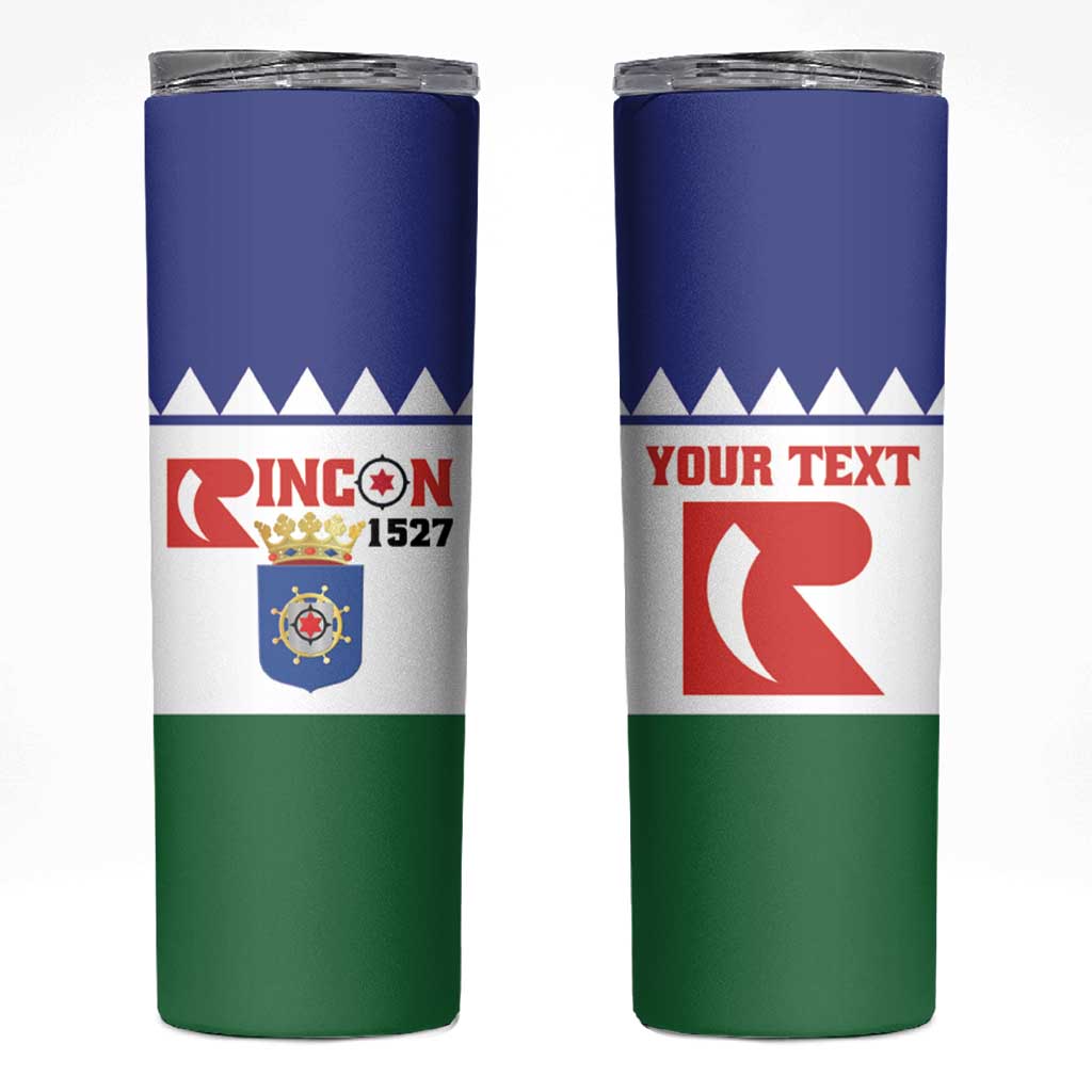 Personalised Bonaire Rincon Skinny Tumbler Flag Stylized