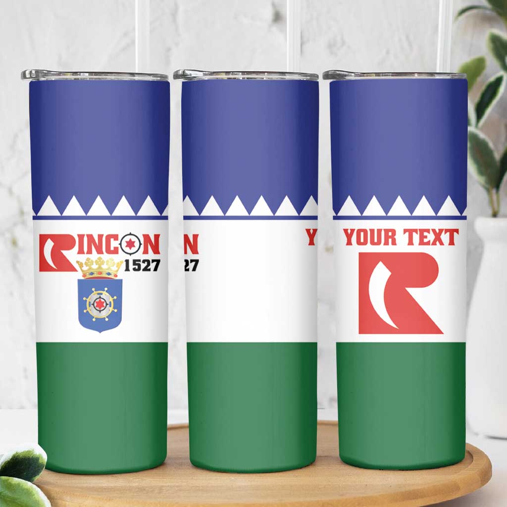 Personalised Bonaire Rincon Skinny Tumbler Flag Stylized