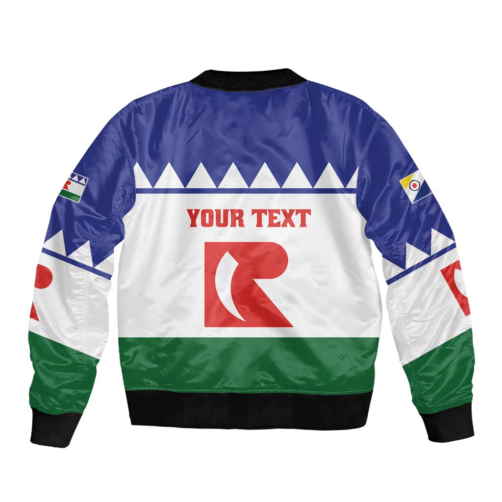 Personalised Bonaire Rincon Sleeve Zip Bomber Jacket Flag Stylized